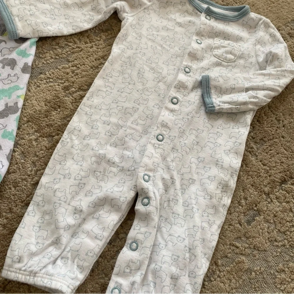 Carter’s 3 months Unisex Bundle of Sleepsuits Footsies Onesie Pants